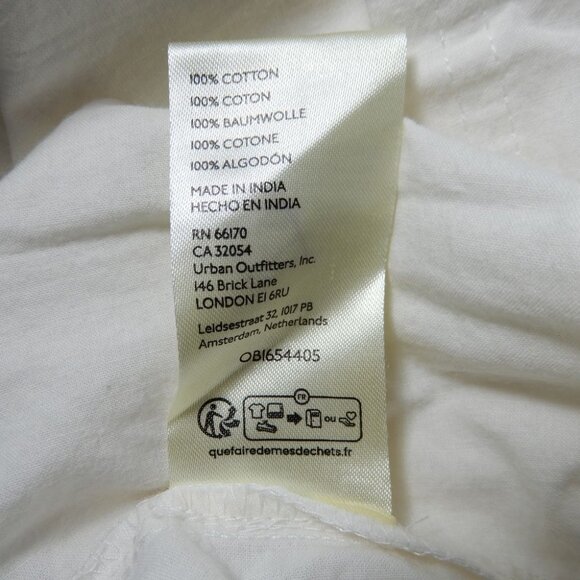 FREE PEOPLE Eleanor Tunic Sweatshirt Mini Dress Size S Oversized Ivory NEW - Picture 12 of 13